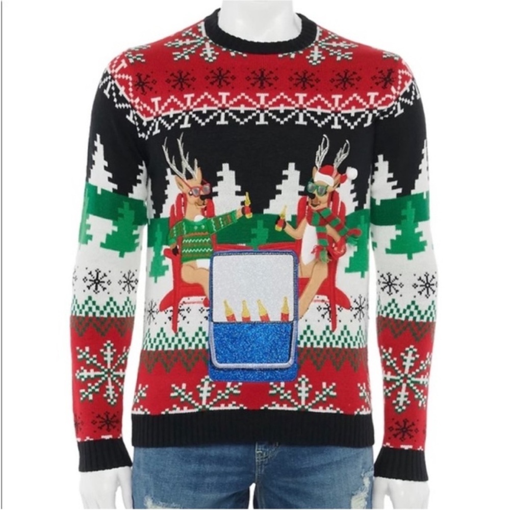 33 Degress Ugly Christmas Sweater with Drink Pocket